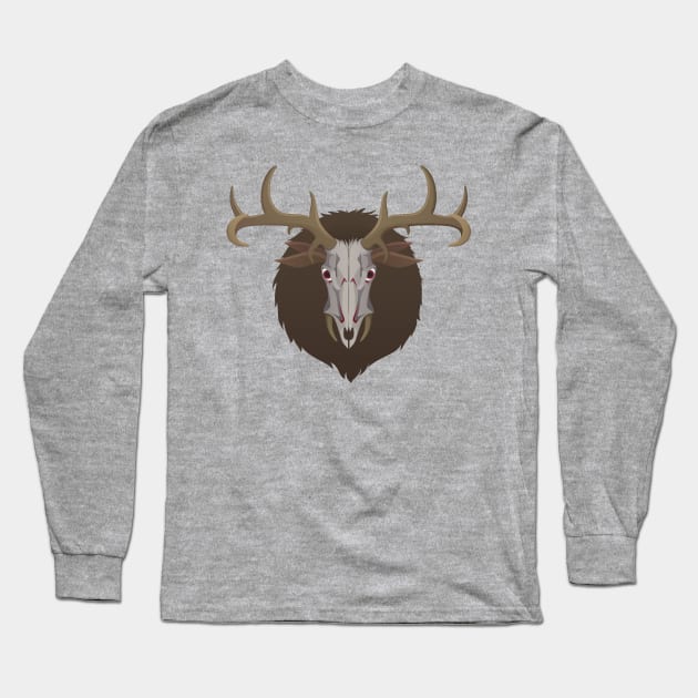 Wendigo (Native American Folklore) Long Sleeve T-Shirt by BoombasticArt